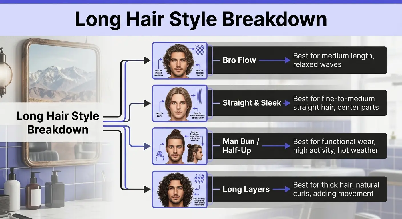 long hair styles men