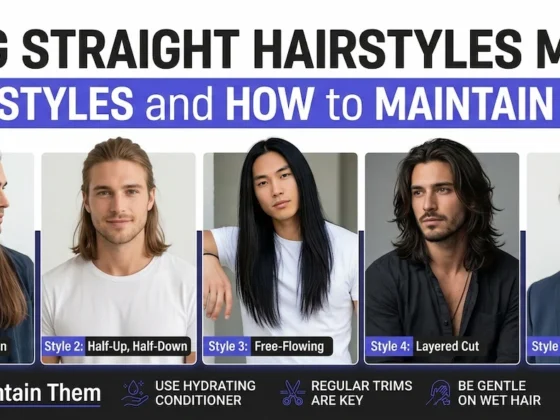long straight hairstyles male