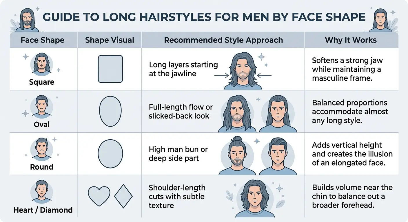 long straight hairstyles male