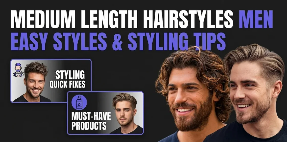 medium length hairstyles for men