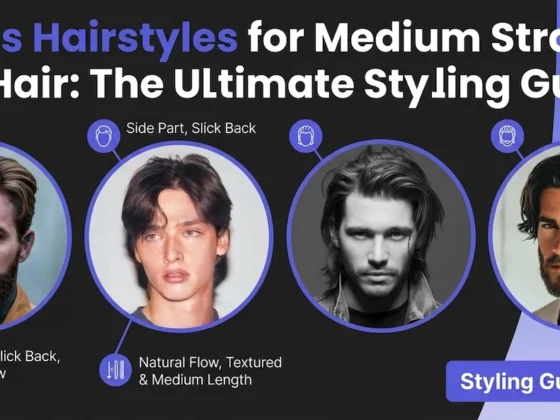 mens hairstyles for medium straight hair